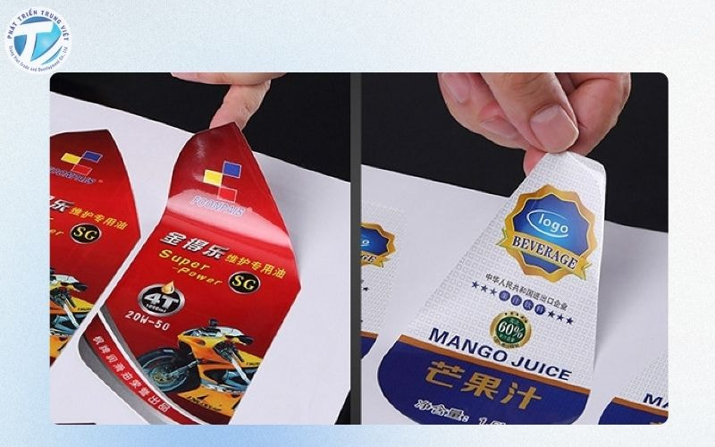 In decal nhựa là phương pháp in tem nhãn trên chất liệu nhựa tổng hợp như PVC, PP hoặc PET